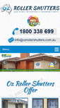 Mobile Screenshot of ozrollershutters.com.au